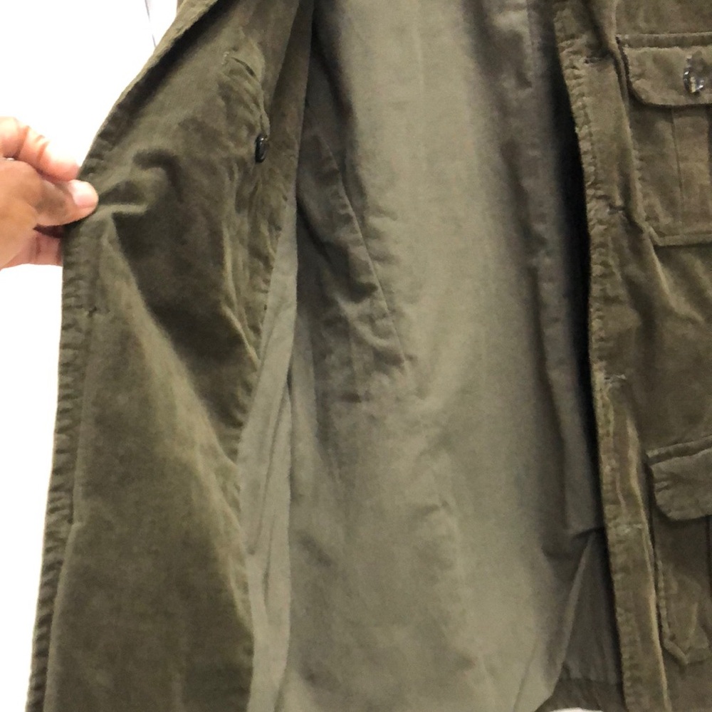 Doppelgänger Men's Olive Green Corduroy Jacket - Picture 7 of 10